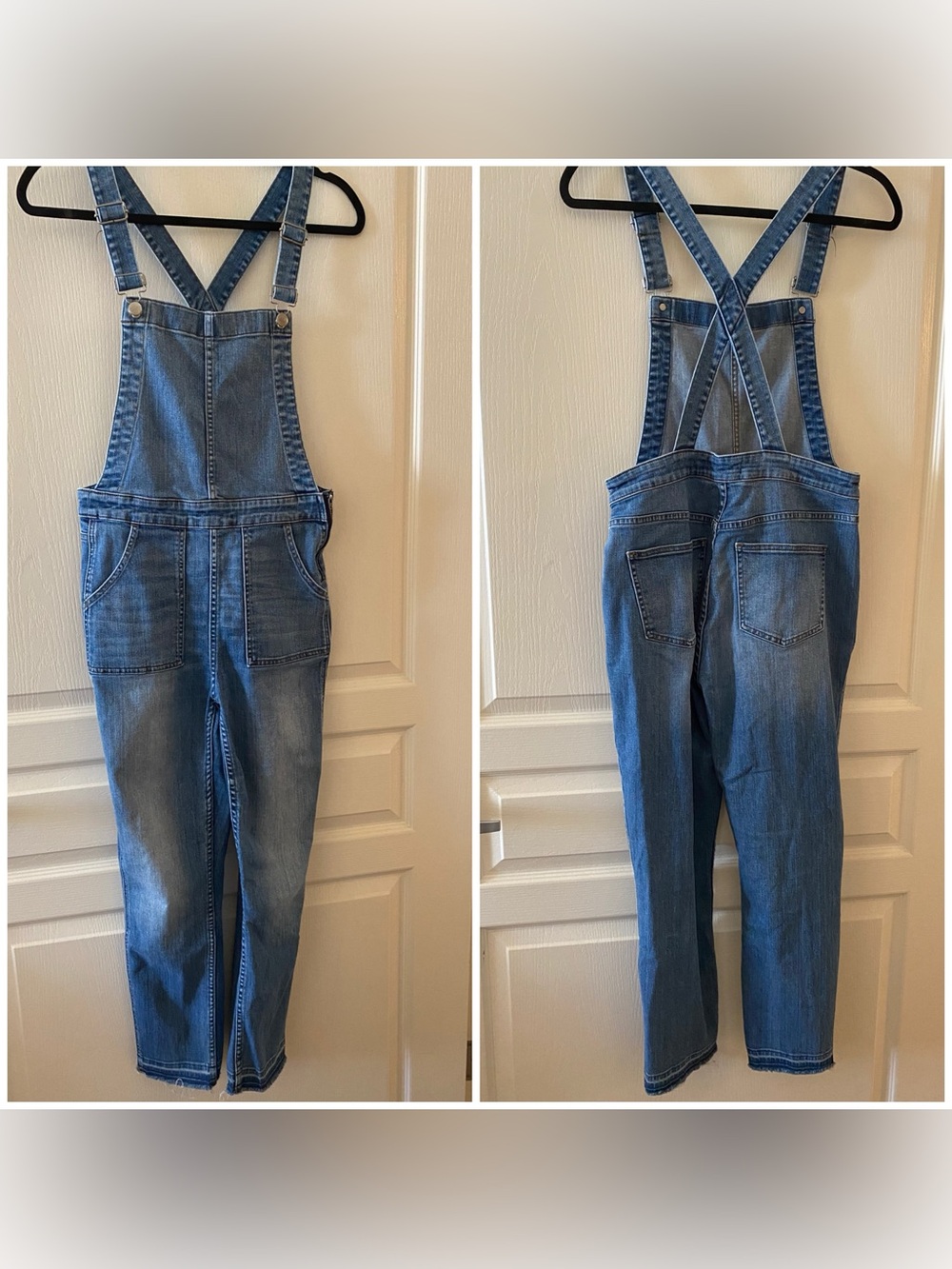 MADEWELL Skinny Overalls Drop Hem in Indigo Wash - M - Picture 2 of 15